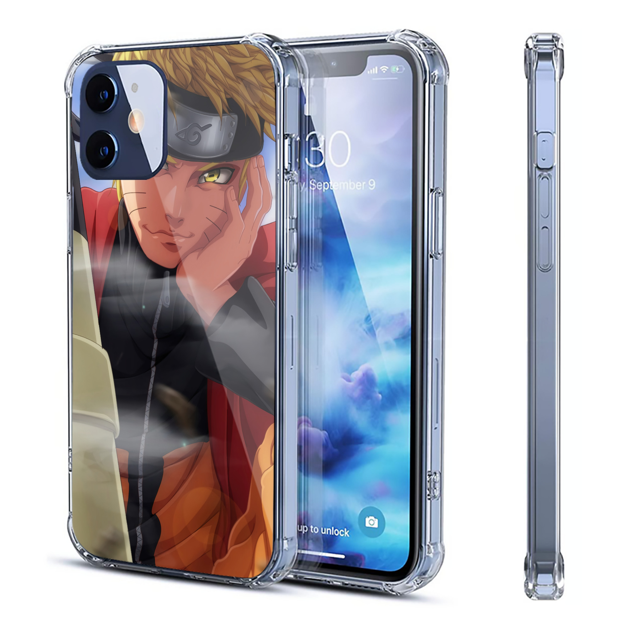 （画像用） NARUTO -ナルト- NARUTO -ナルト- 疾風伝 【iPhone 12シリーズ対応】透明スマホケース（クリアソフトケース）